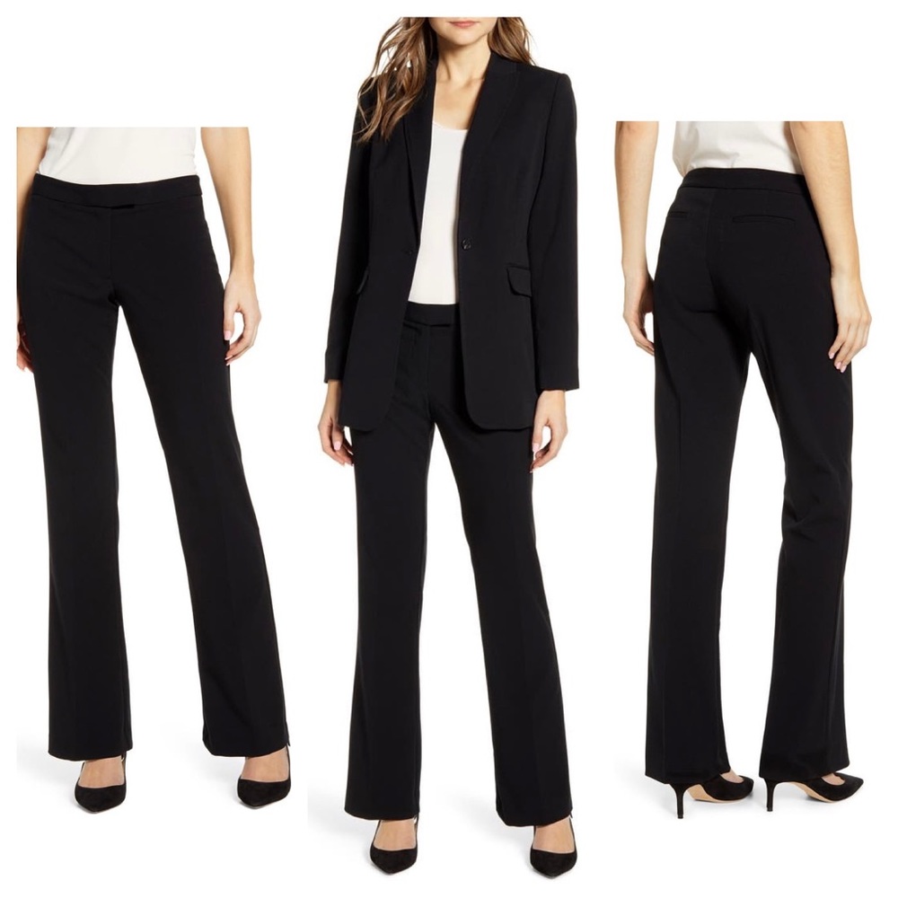 NWT Vince Camuto Nina Black Wide Leg Pants 6